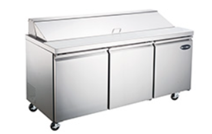 Commercial Restaurant Refrigerated Prep Table Cooler Freezer Refrigerator Pizza Prep Table Sandwich Prep Table Salad Prep Table Mega Top Prep Table 