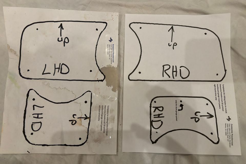 Mounting hole templates