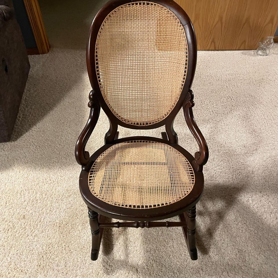 Hand  woven caned chair 2013