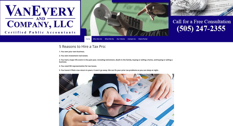 Vaneverycpa website