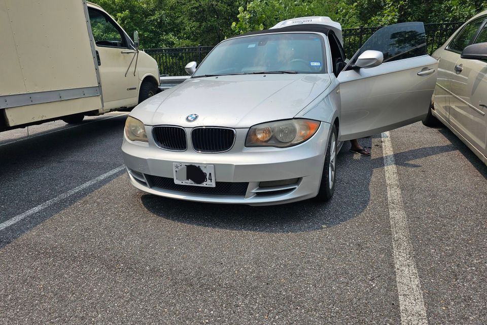 Silver bmw sedan