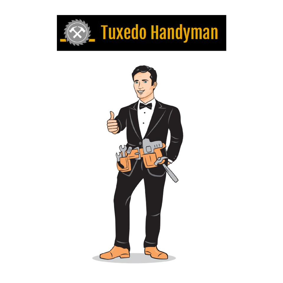 Tuxedo handyman services logo thumbs up