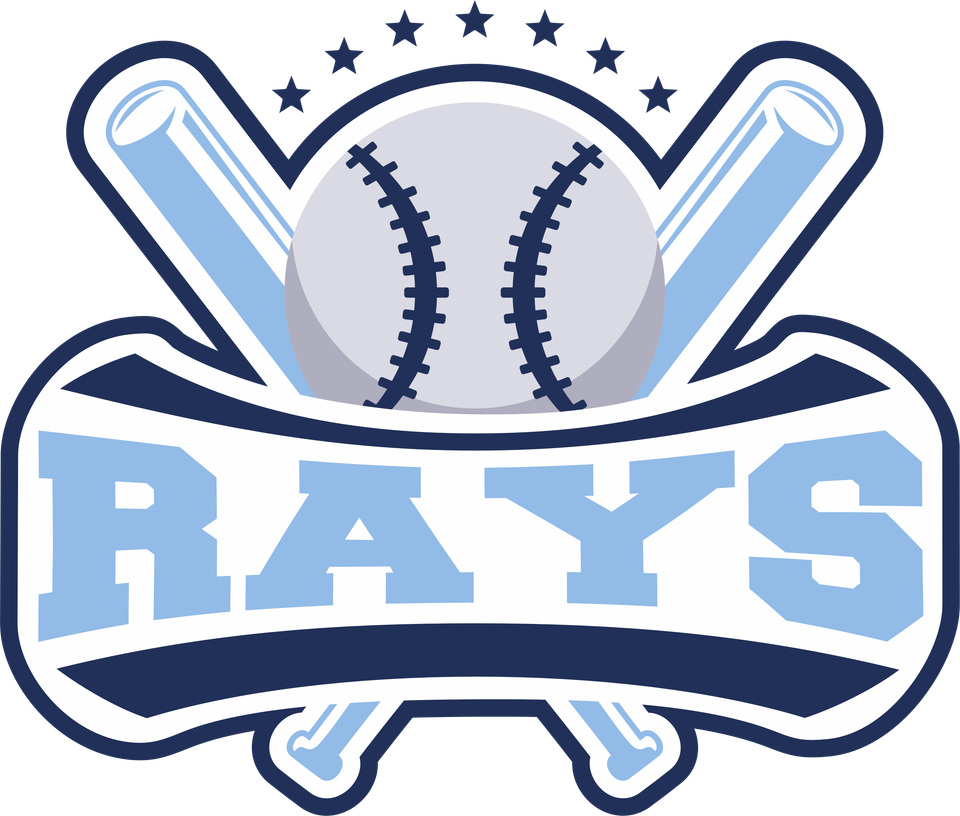 Sports   baseball rays baseball and bat 1