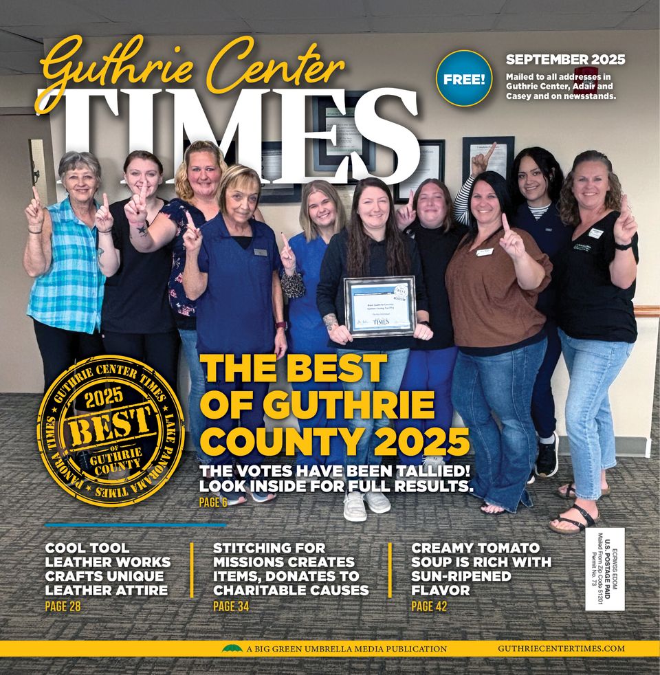 Guthrie center times   september 2025