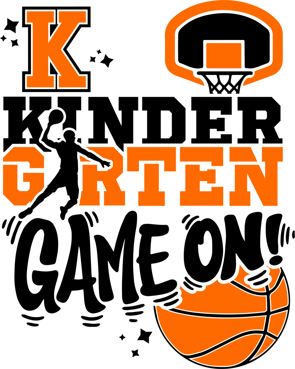 School   kindergarten game on basketball