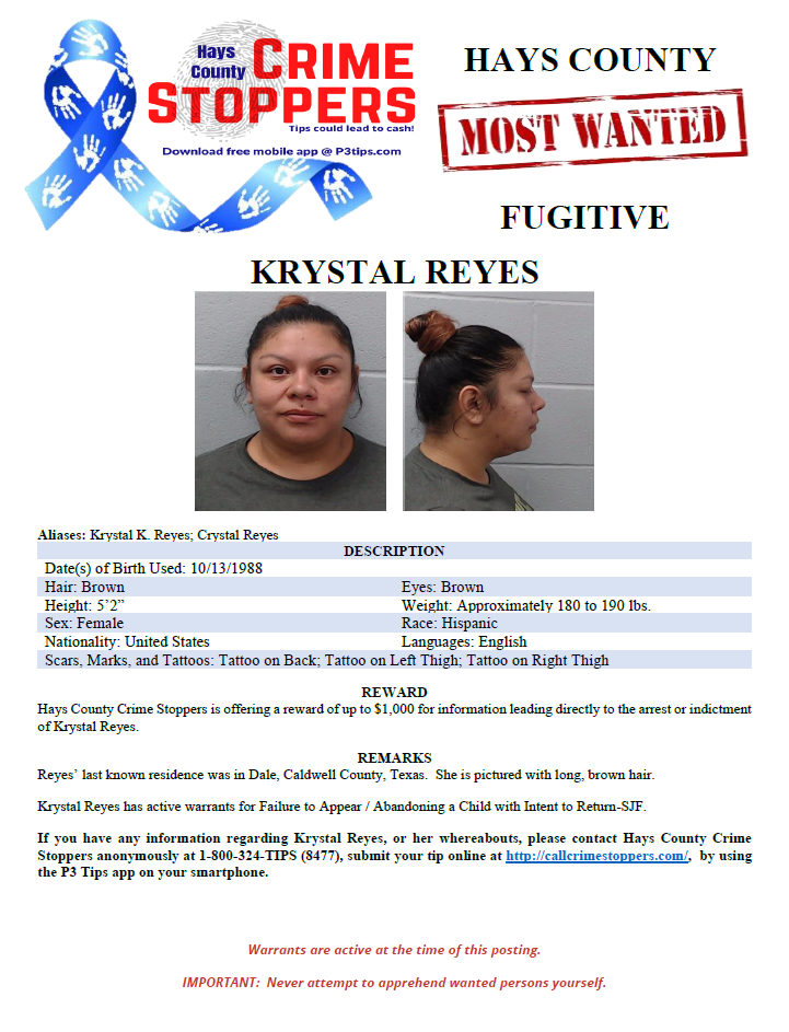 Reyes most wanted poster