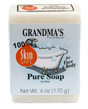 Grandma's lye soap 60018 lye soap 6 oz bar 1 transparent background 480x