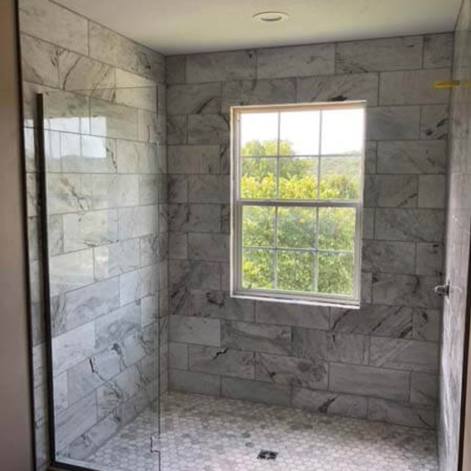 Tile bathroom