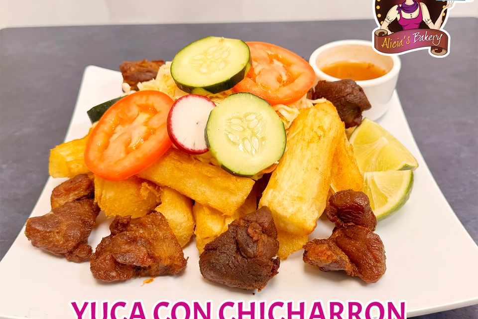 Alicias bakery katy yuca con chicharrón menu