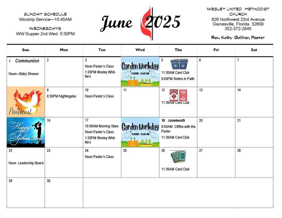 June 2025 calendar
