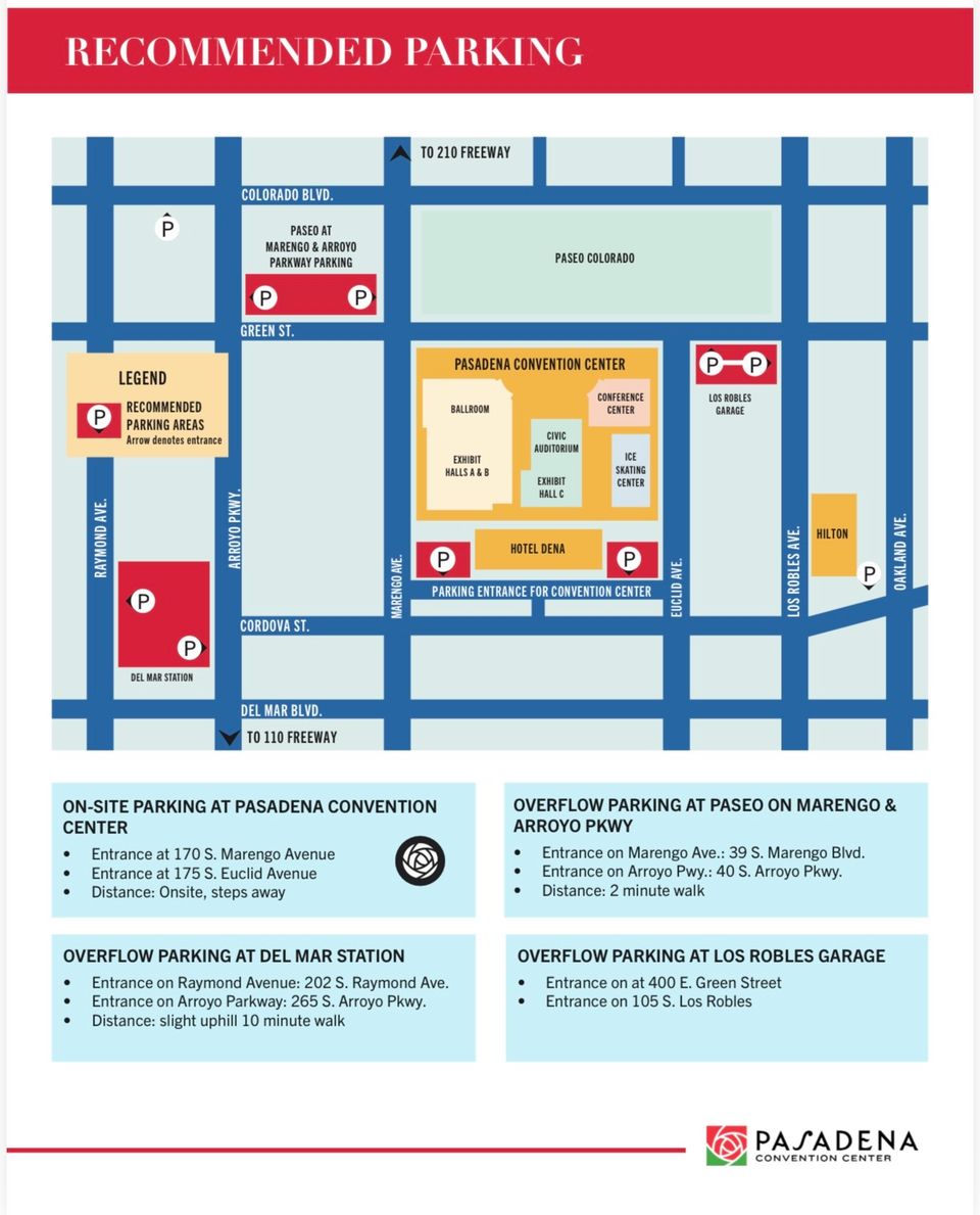 Pasadena convention center parking