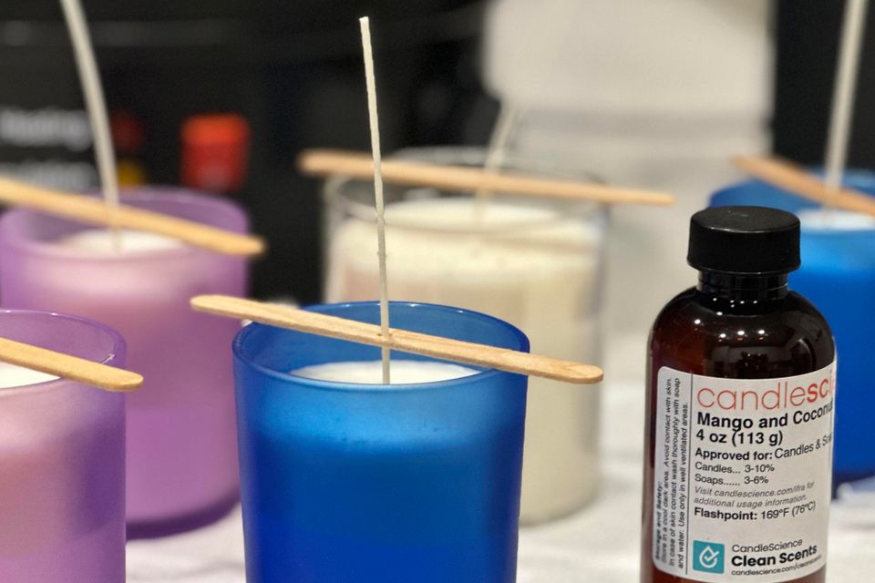 Silk candles making