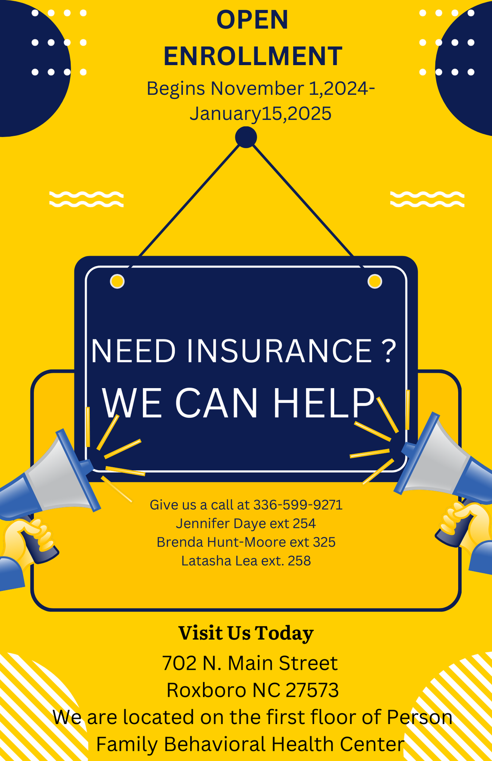 Yellow and blue simple we are open flyer (2) (1)