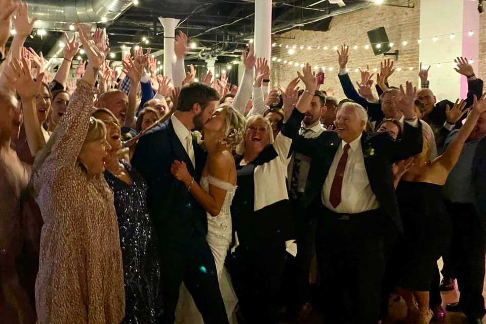 Wedding crowd