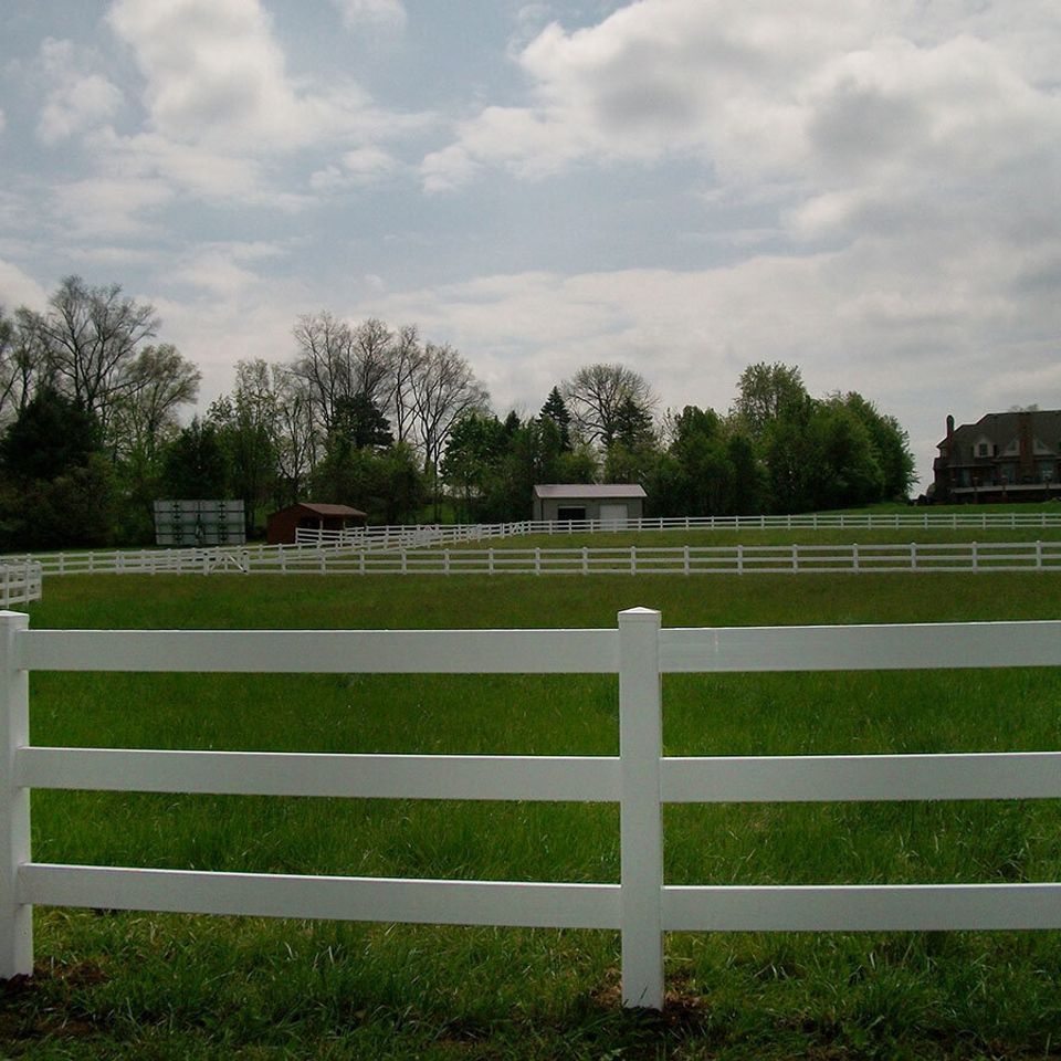 Ranch 3 rail fencing installation in star