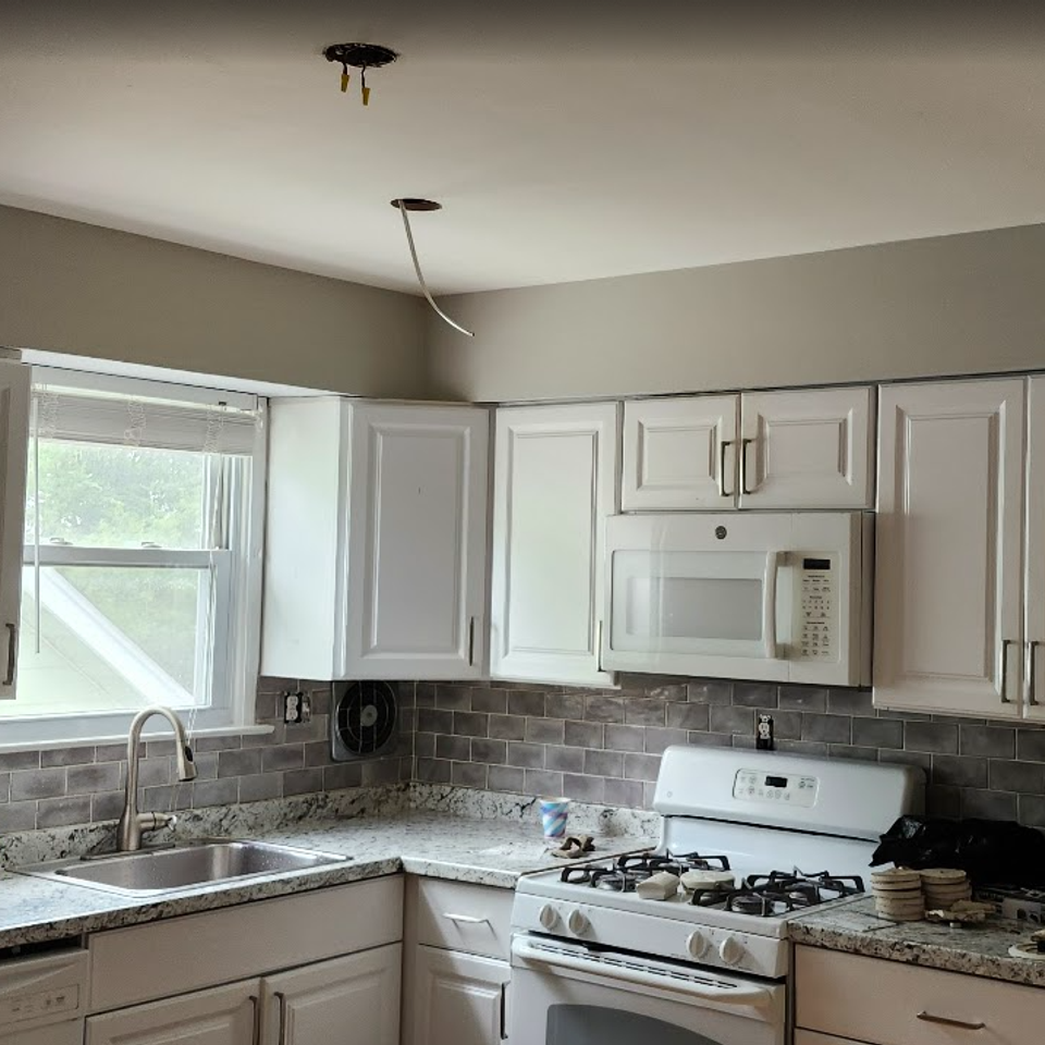 Interior residential kitchen and bath painters in Bergen County NJ