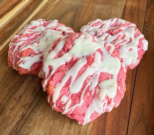 Our Strawberry cookies made with real strawberries.