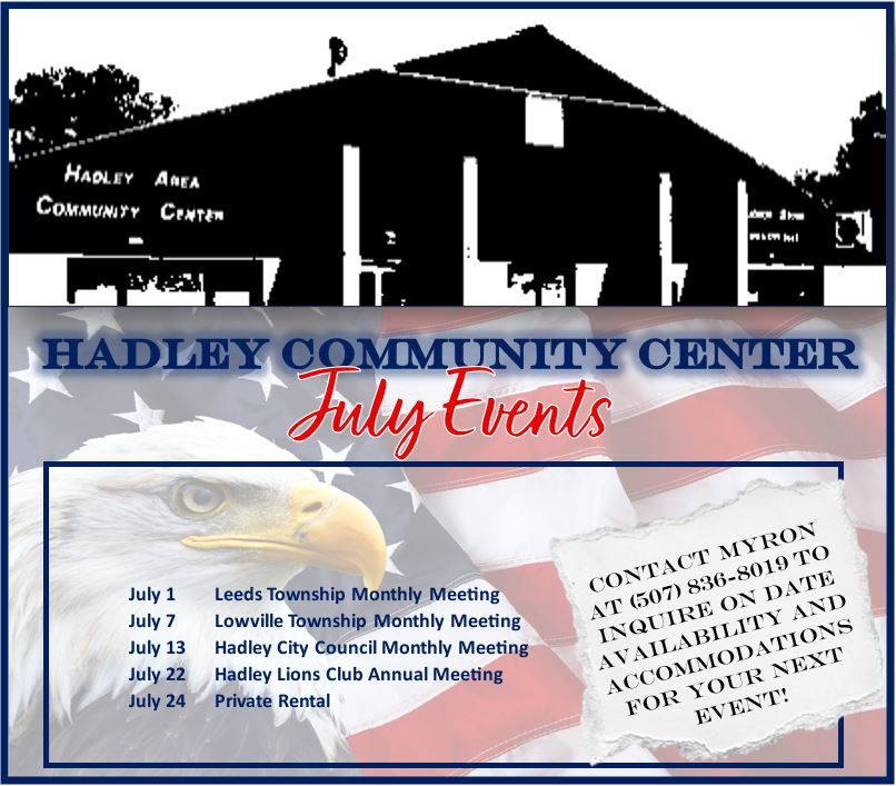 Community center events   july 2026