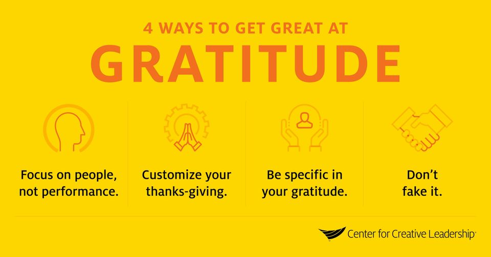 4 ways to get great at gratitude center for creative leadership ccl 1