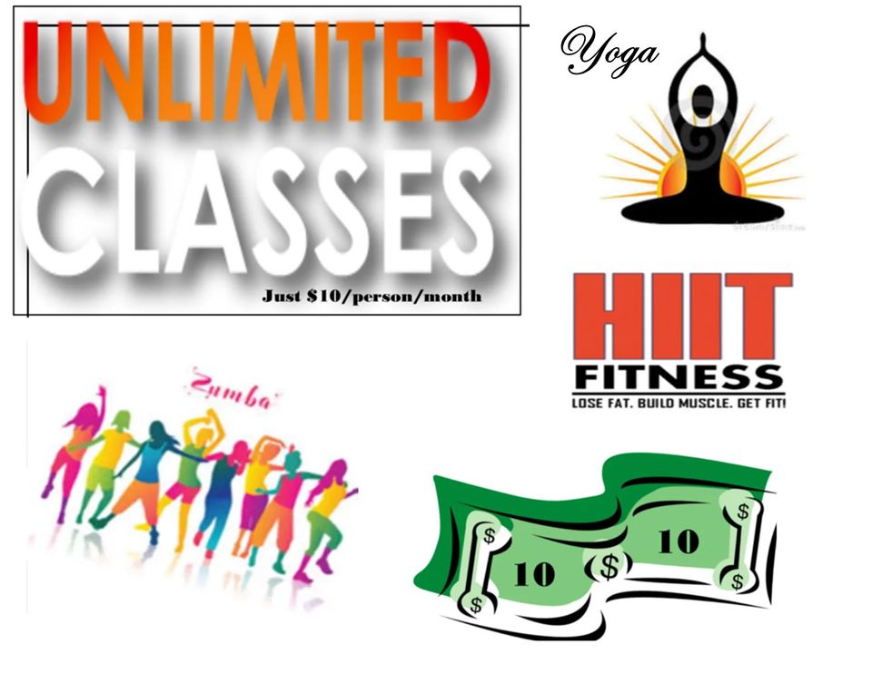 Unlimited classes pic  no liit no zumba toning