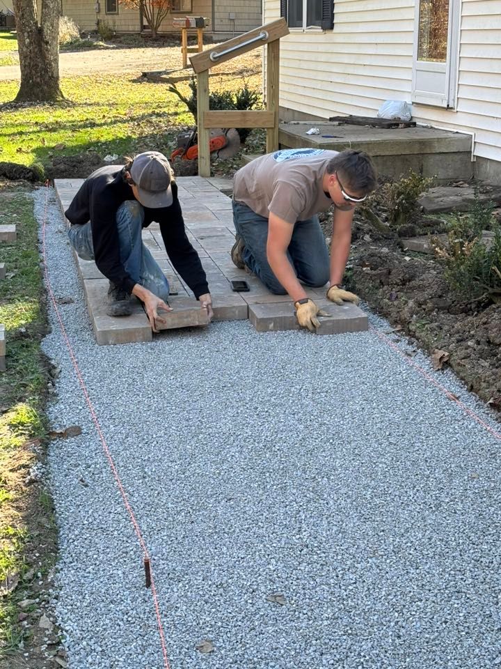 Hardscape repair installation