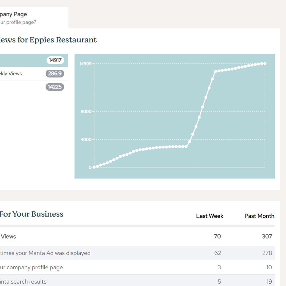 5.your manta business profile performance