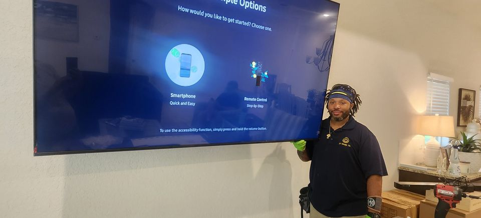 85 inch samsung tv install with wire concealment