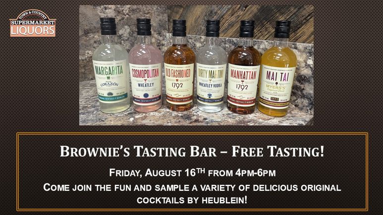 Free tasting 8 16 24