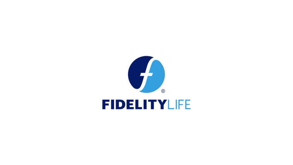 Fidelity life logo (full white board)