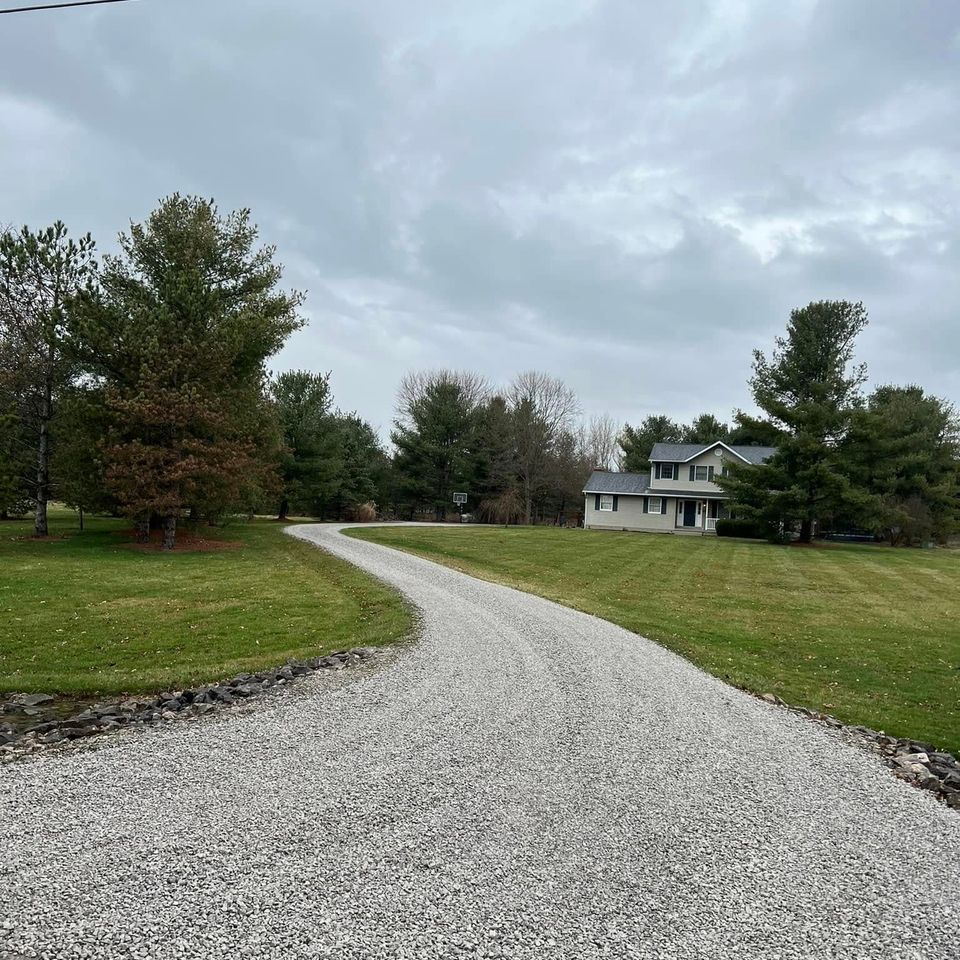 Ohio gravel driveway