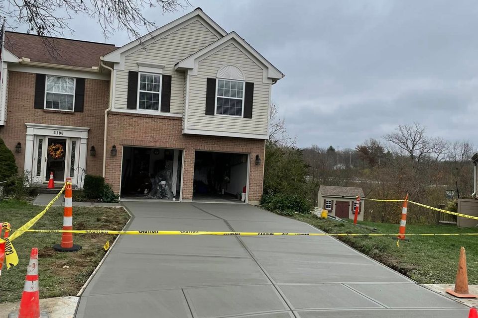 Residential driveway by Bolton Concrete