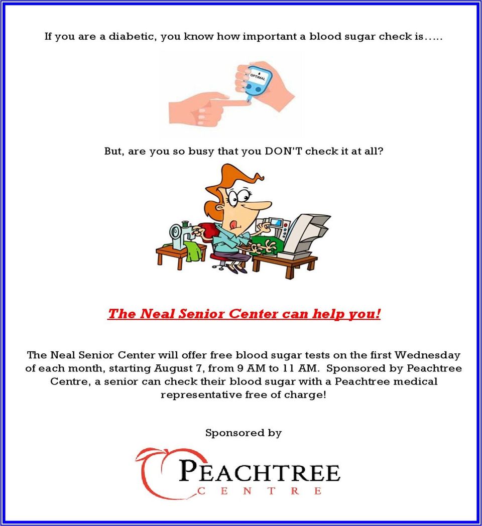 Blood sugar screening