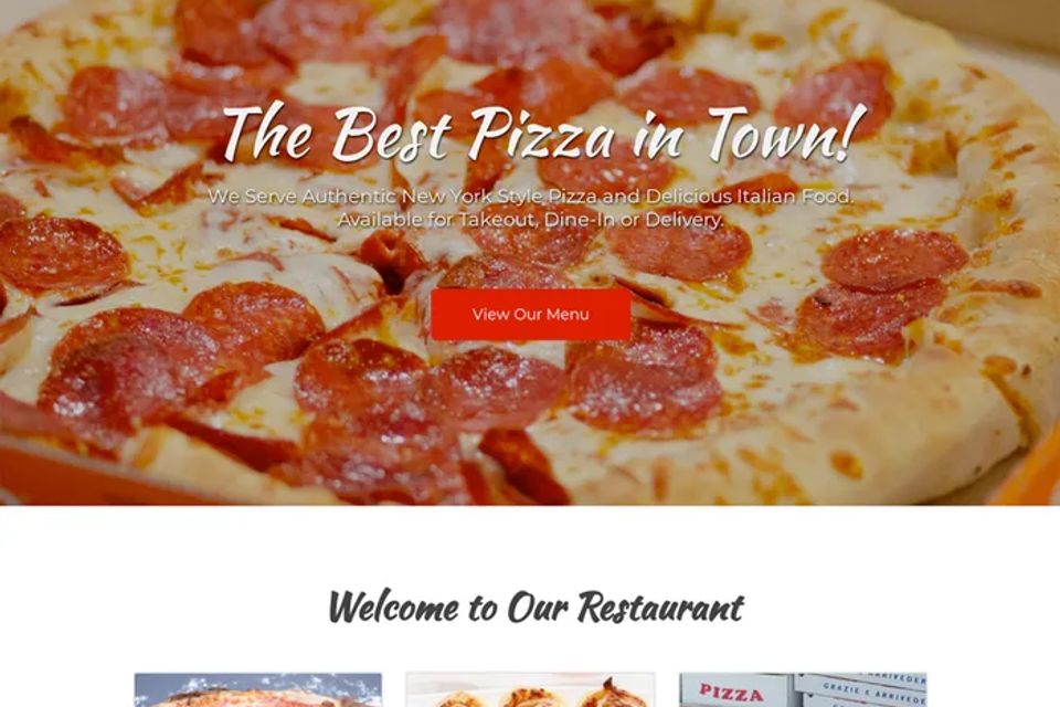 Pizzeria website design theme original