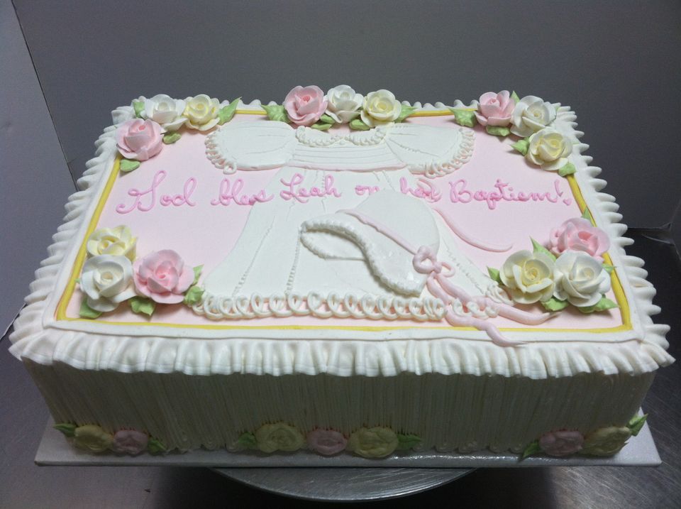 1 2 sheet baptism cake 