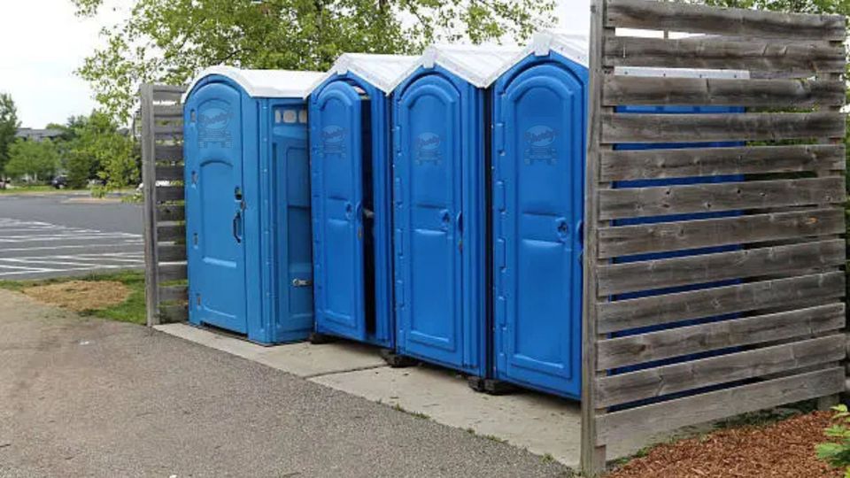 small porta potties