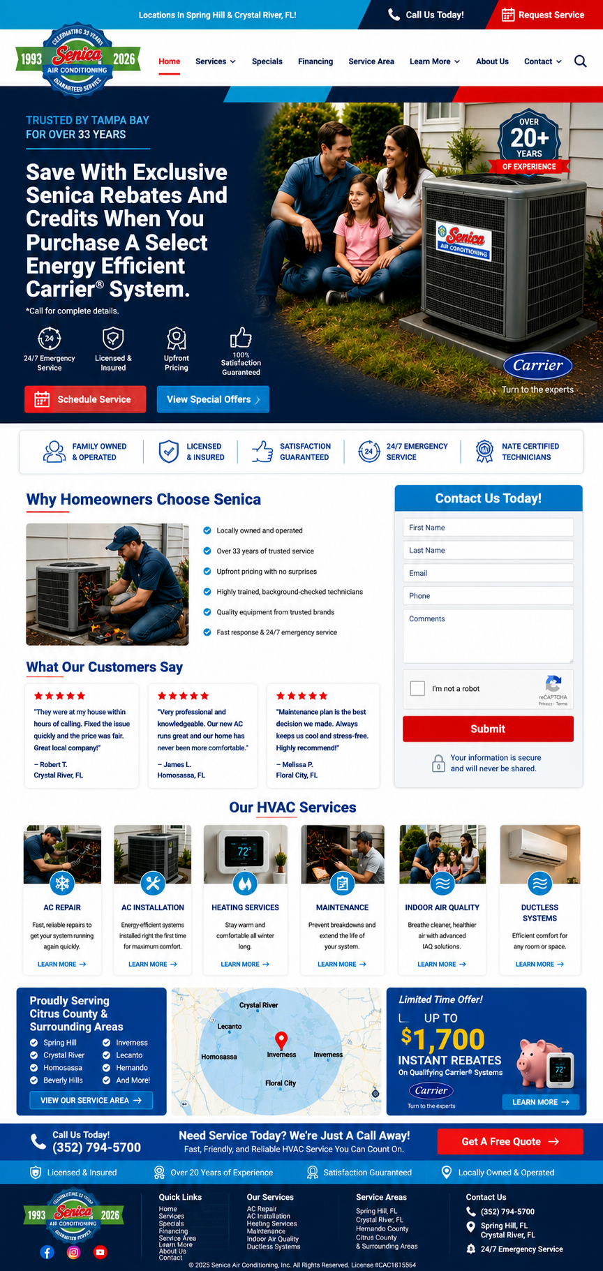 Senica air conditioning mockup