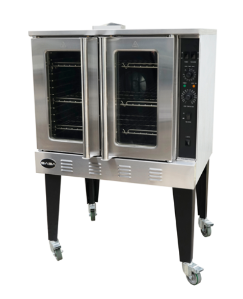 Single Stacked Commercial Restaurant Full Size Convetion Oven on Legs with Castors