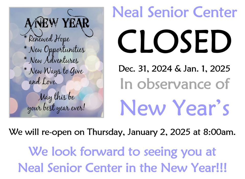 New years closed