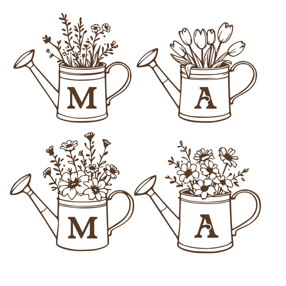 Affirmation   mama 2x2 watering cans   brown