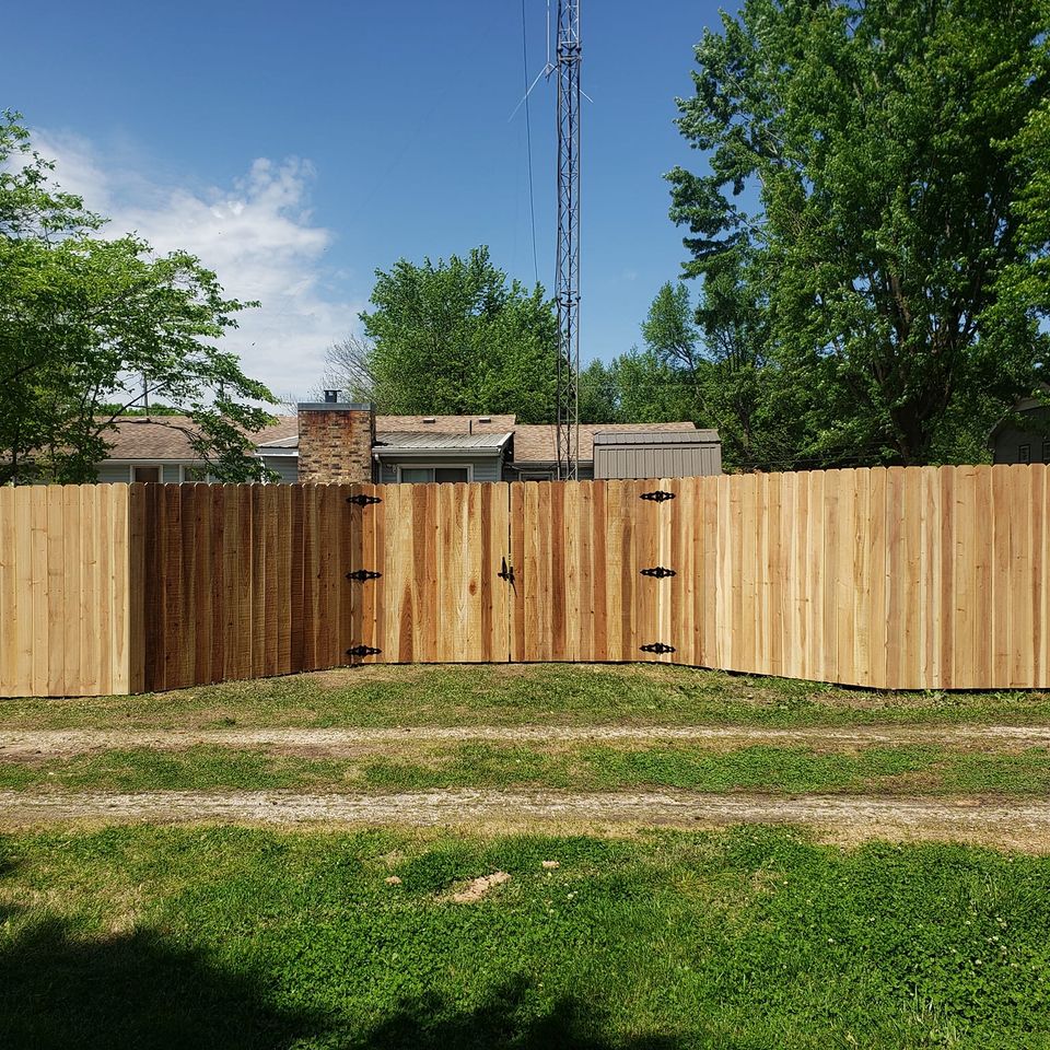 custom treated cedar privacy fence