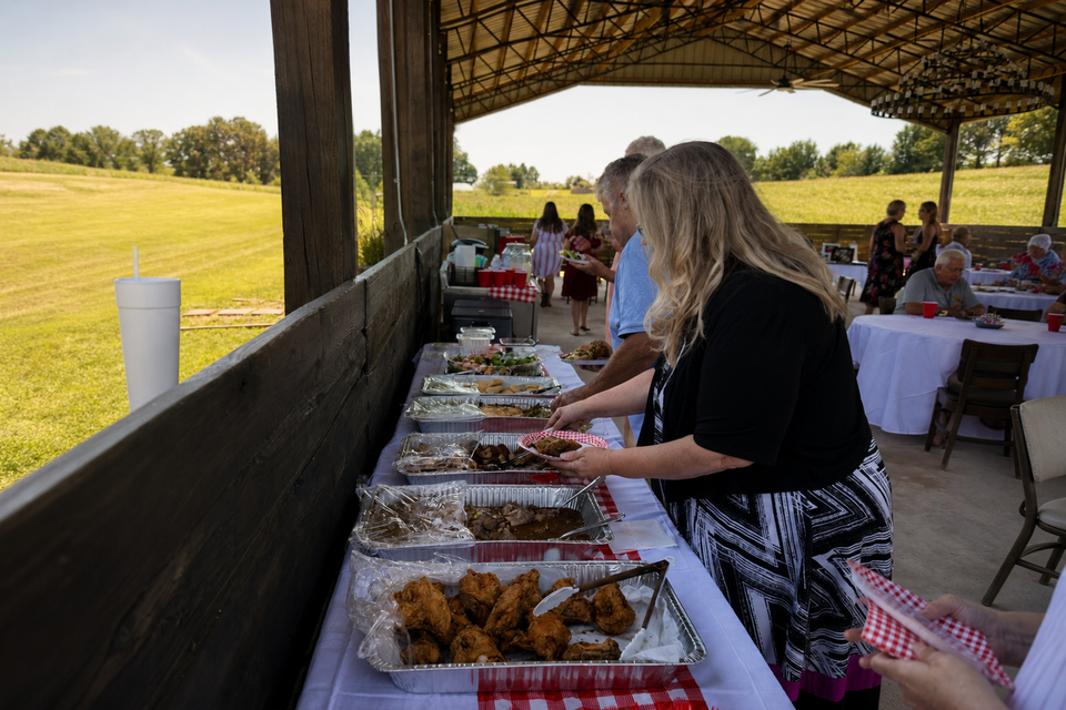 bridal shower and private event setup at rustic farm venue North Carolina