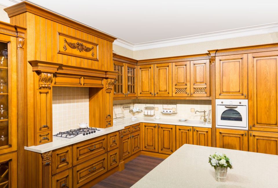 Custom wooden cabinetry