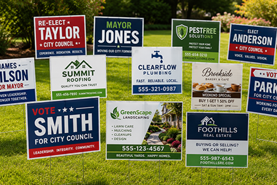 Top printing yard signs