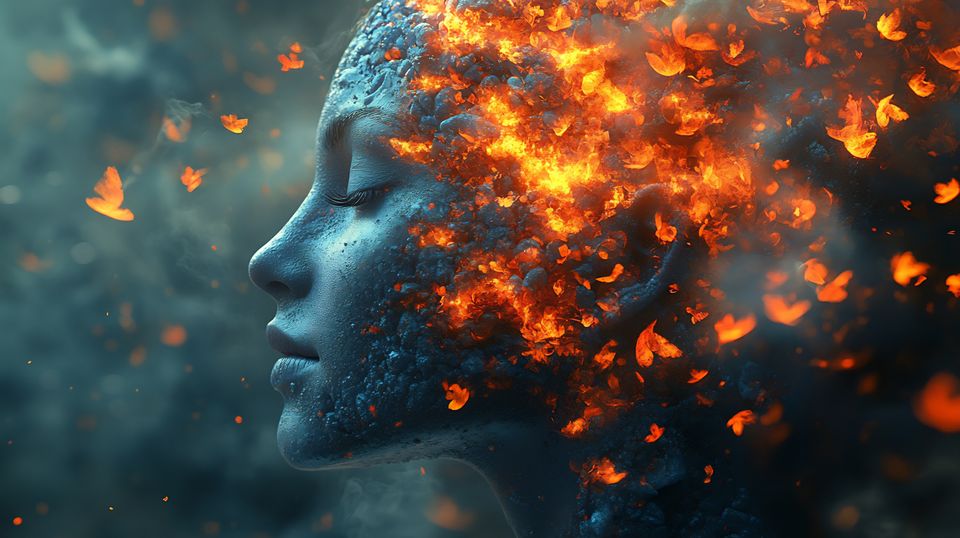 Photo representing a person coming back to their body and mental health recovery after trauma