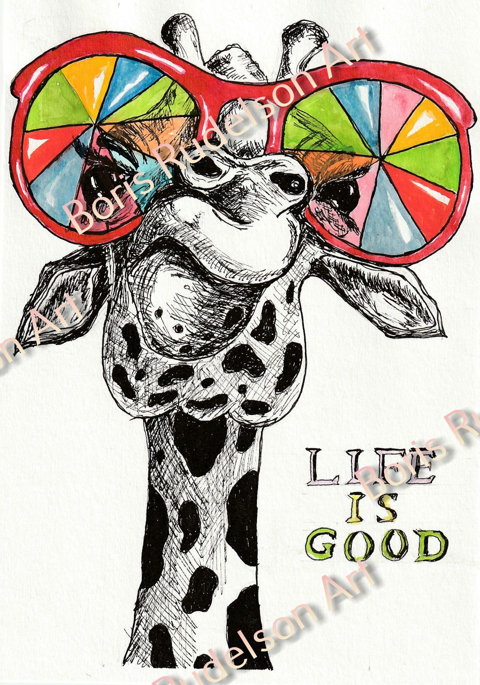 Sketch. Giraffe