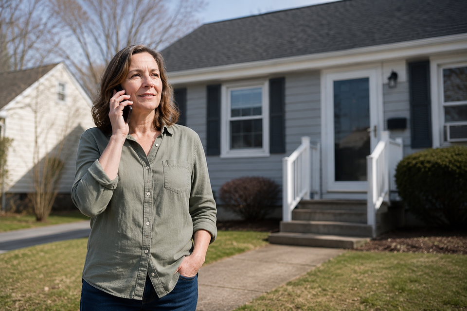 Women on cell phone