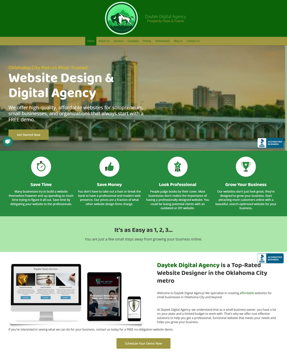 Screencapture daytekdigitalagency landing