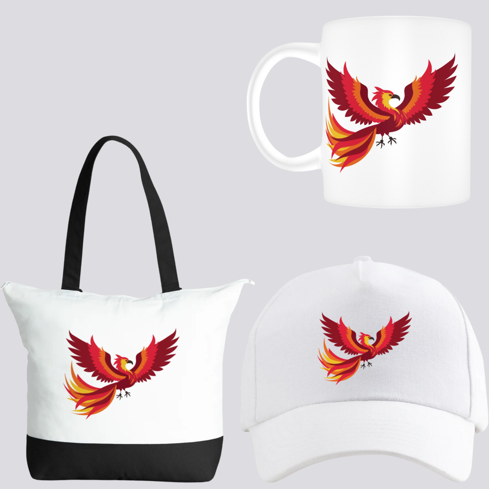 Phoenix sets tote bag  mugs   caps   4