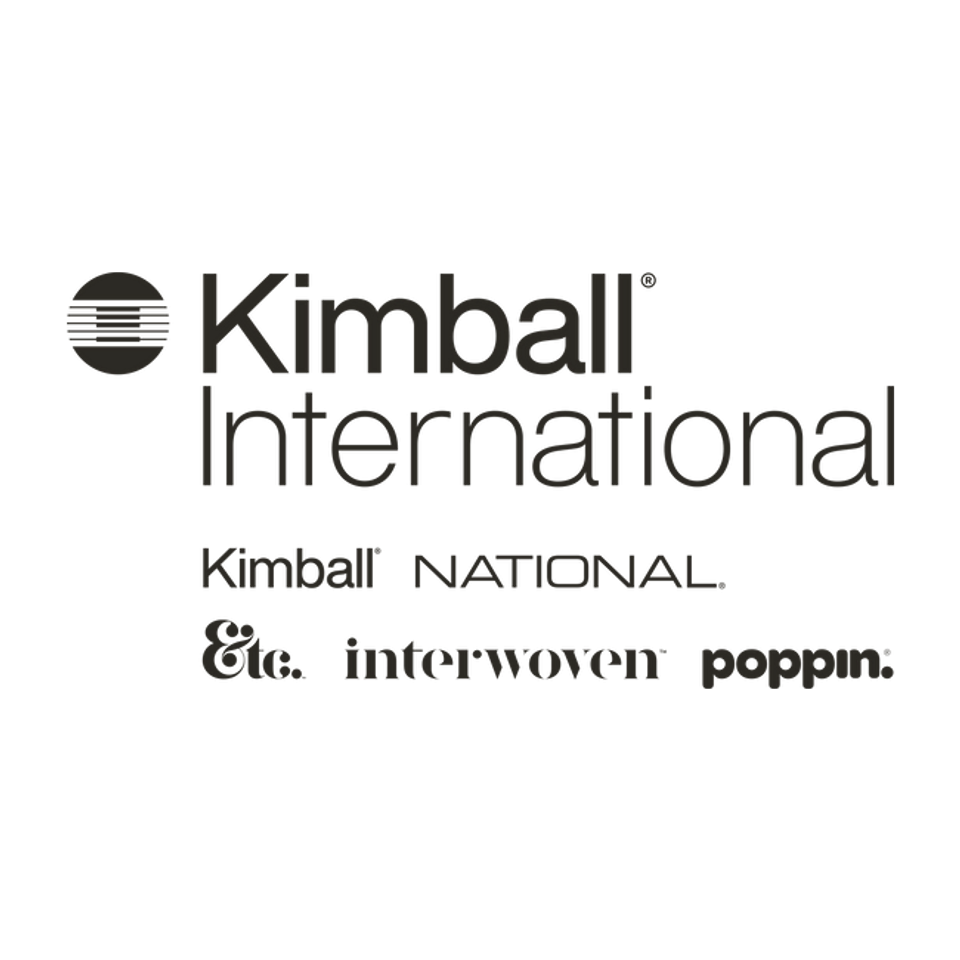 Kimball international logo stacked harmony brands black