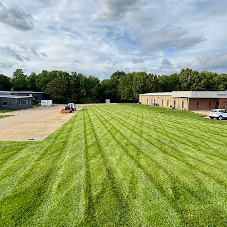 Mowing large yard
